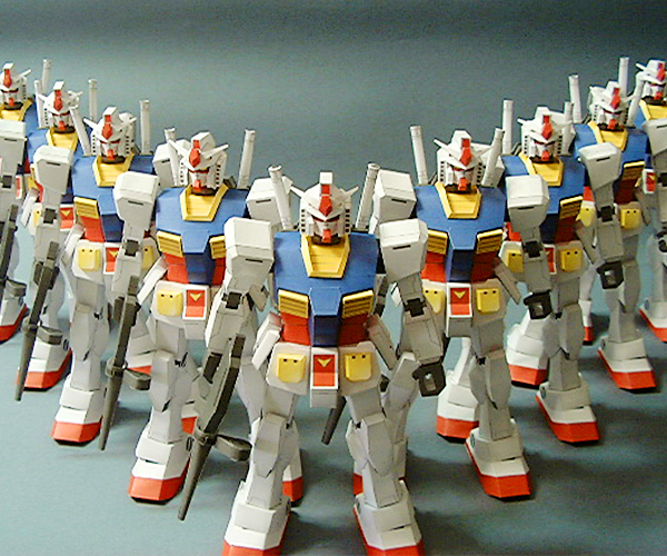 RX-78 ガンダム | 制作実績 | ペーパークラフトドットジェーピー